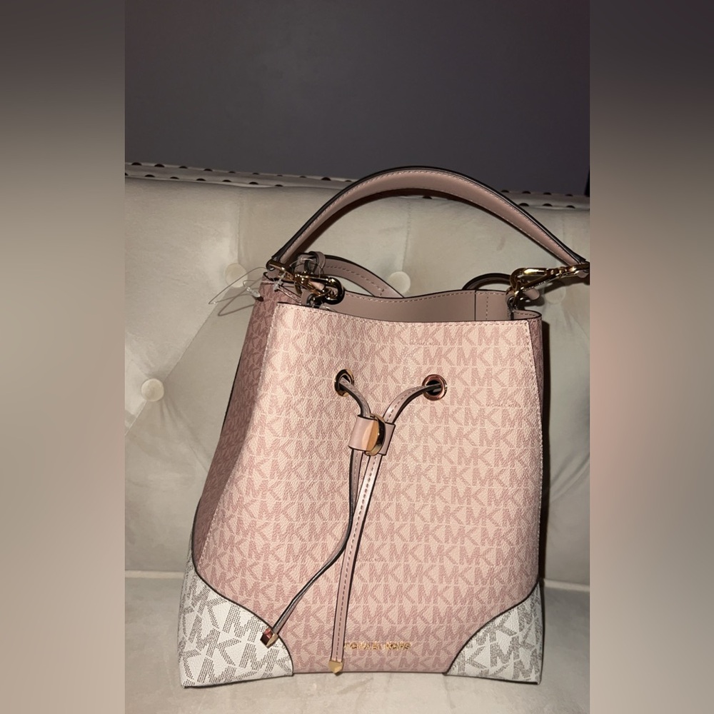 Michael Kors Blush and Cream Shoulder Bag